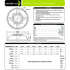 Dayton Audio RSS390-PR passiv radiator med aluminiumkon Dayton Audio RSS390-PR passiv radiator med aluminiumkon