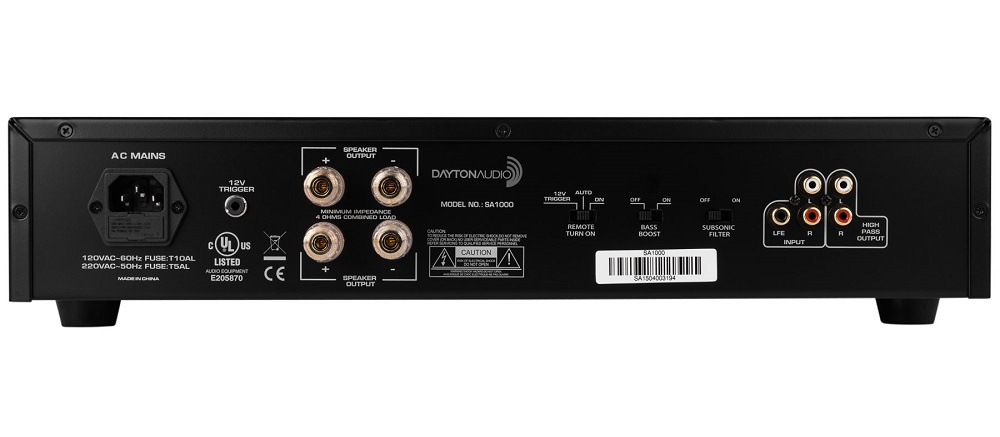 Dayton Audio SA1000, förstärkare för subwoofer