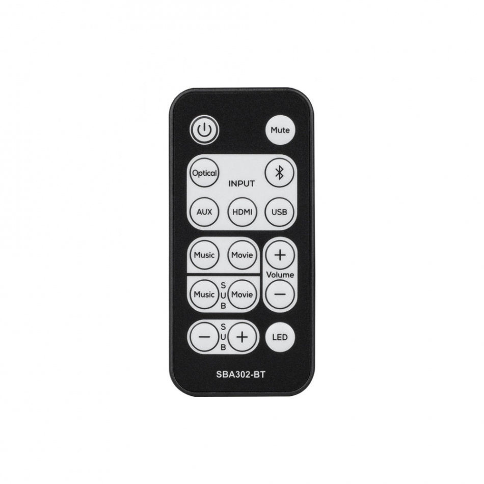 Dayton Audio SBA302-BT soundbar förstärkarkort med tillbehör