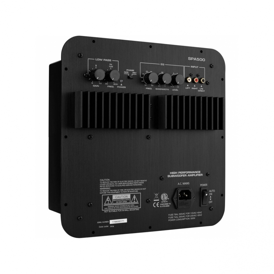 Dayton Audio SPA500, inbyggnadsförstärkare för subwoofer