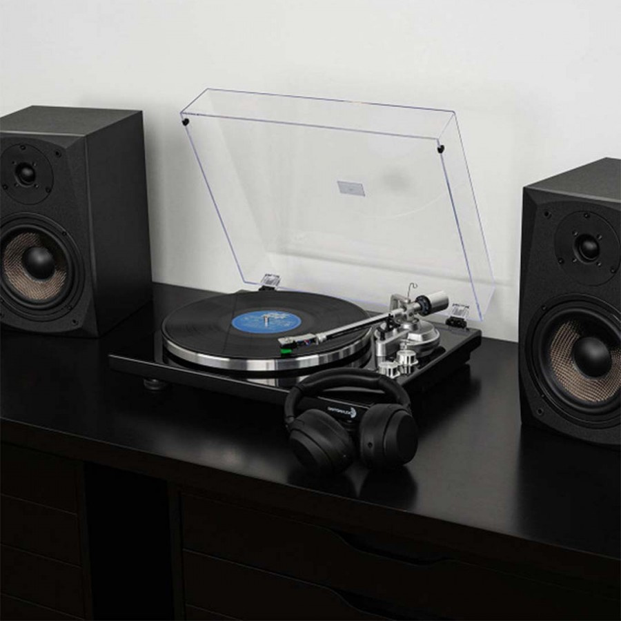 Dayton Audio TT-1BT vinylspelare med Bluetooth, RIAA & USB svart