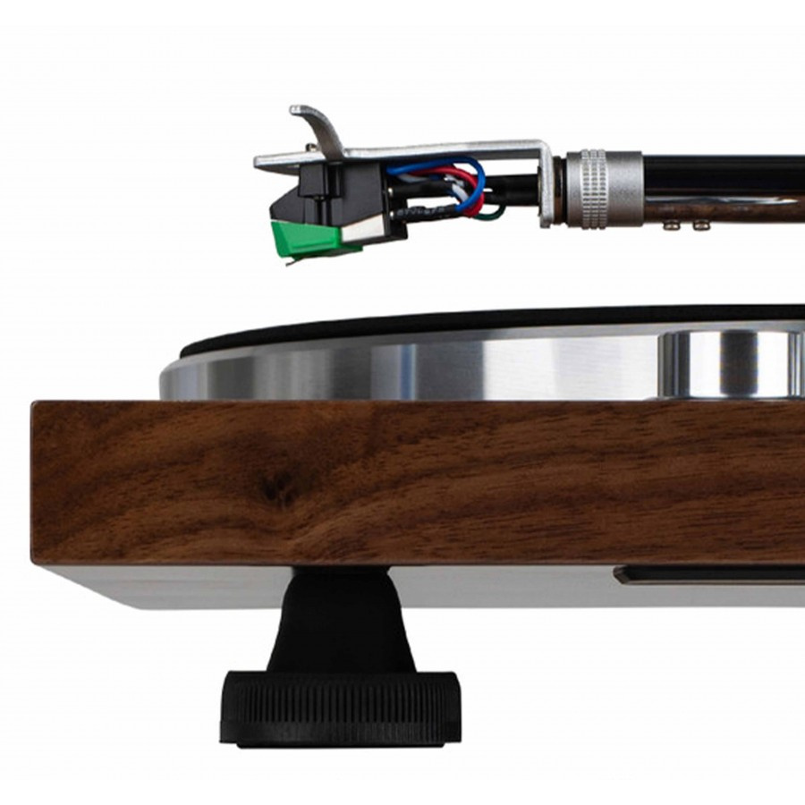 Dayton Audio TT-1BT vinylspelare med Bluetooth, RIAA & USB valnöt