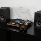 Dayton Audio TT-1BT vinylspelare med Bluetooth, RIAA & USB valnöt Dayton Audio TT-1BT vinylspelare med Bluetooth, RIAA & USB valnöt