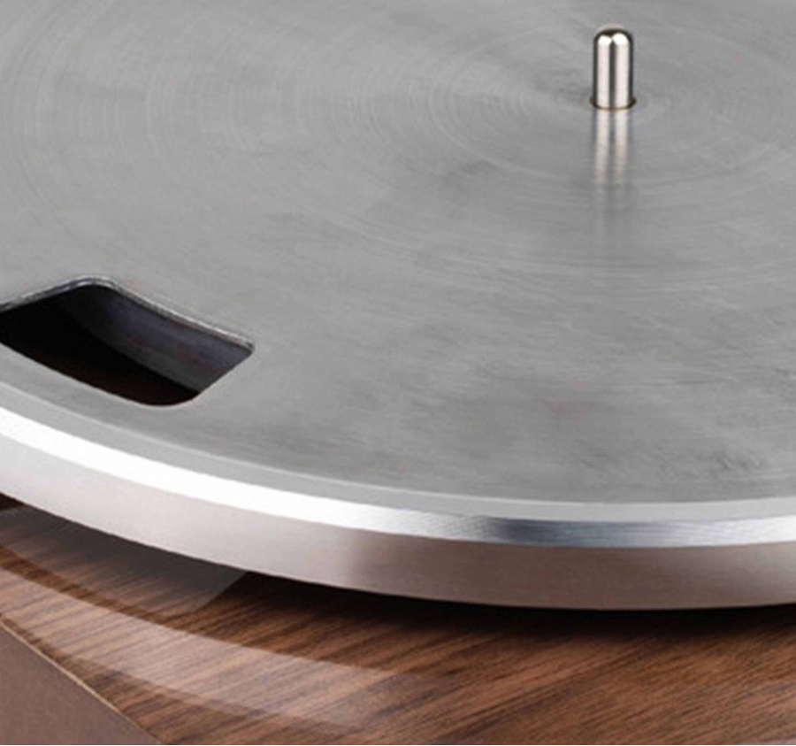 Dayton Audio TT-1BT vinylspelare med Bluetooth, RIAA & USB valnöt