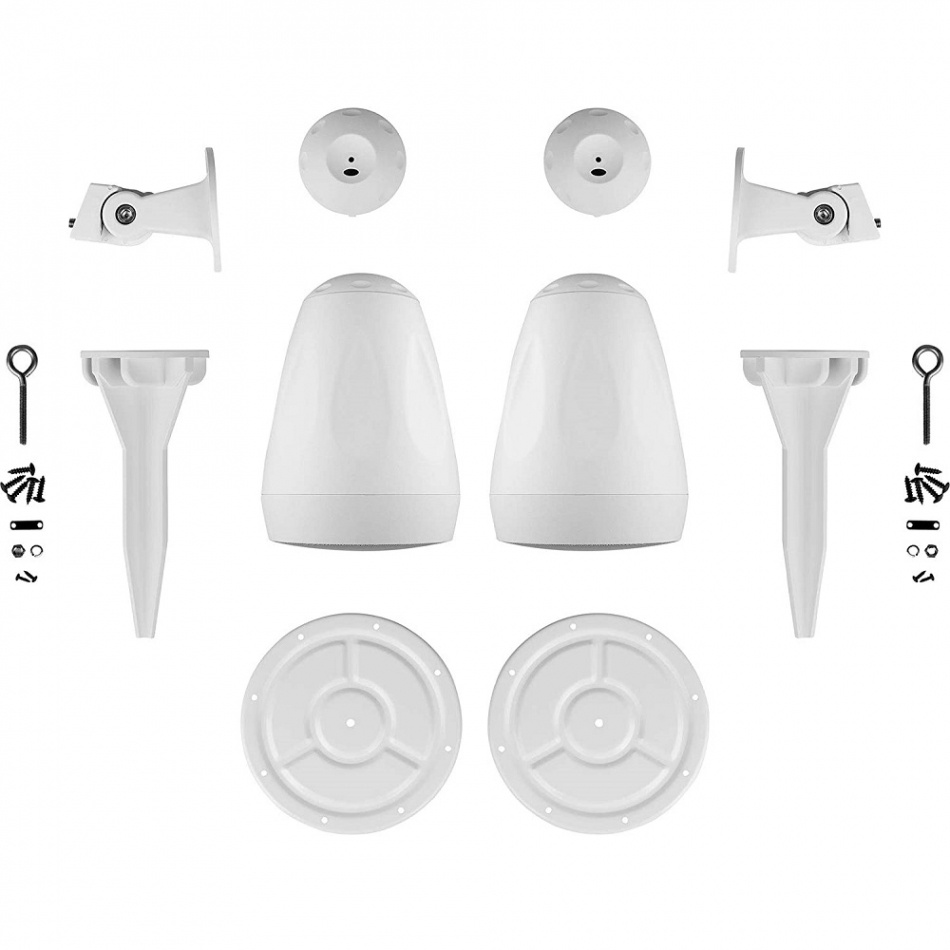 Dayton Audio WP65BT utomhushögtalare med stöd för 70/100V, vitt par