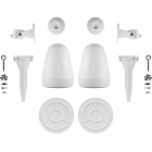 Dayton Audio WP65BT utomhushögtalare med stöd för 70/100V, vitt par Dayton Audio WP65BT utomhushögtalare med stöd för 70/100V, vitt par