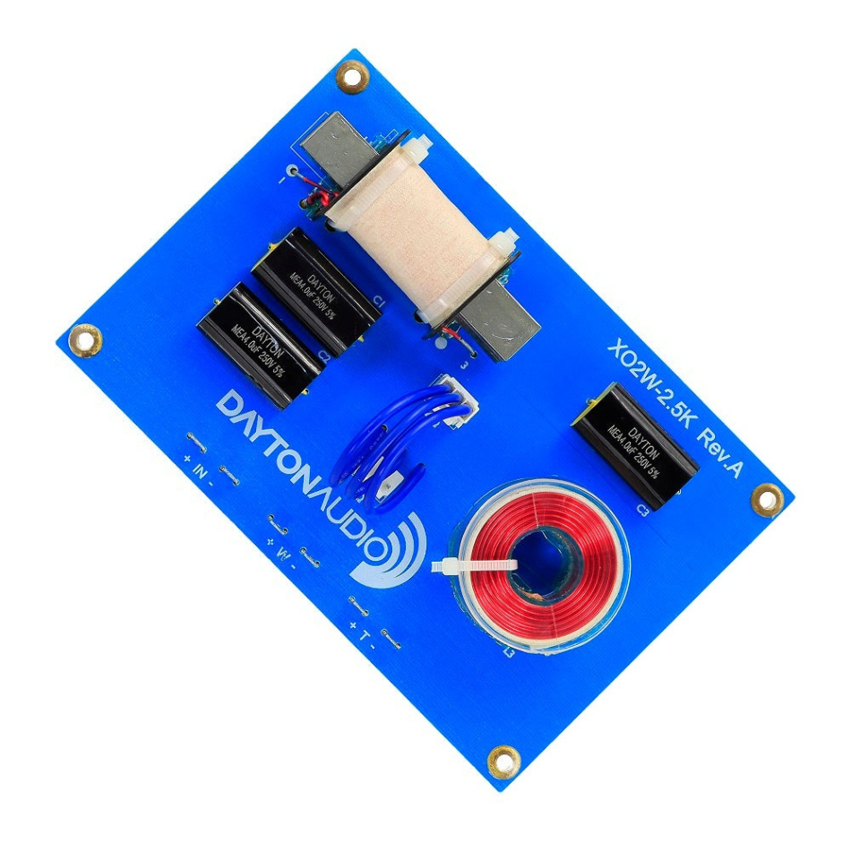 Dayton Audio XO2W-2.5K, delningsfilter 2-vägs