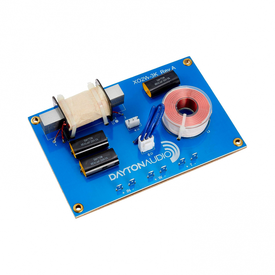 Dayton Audio XO2W-3K, delningsfilter 2-vägs
