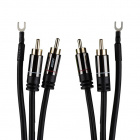 Audtek DMCG6 ljudkabel för vinylspelare med jordledare, 1.8 meter Audtek DMCG6 ljudkabel för vinylspelare med jordledare, 1.8 meter