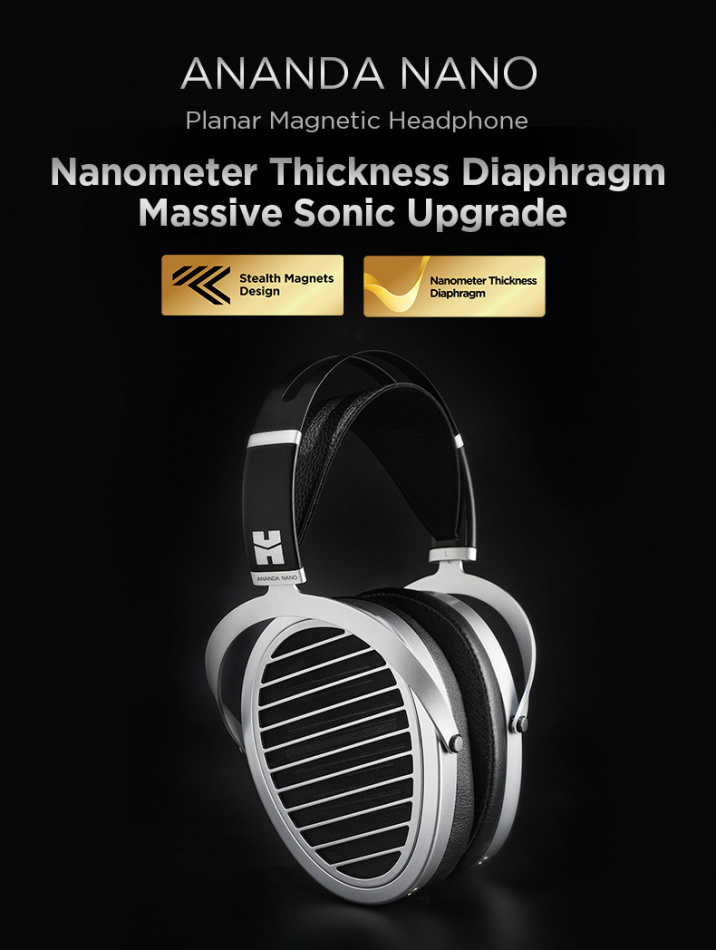 Hifiman Ananda Nano, öppna over-ear hörlurar med magnetostat-teknik