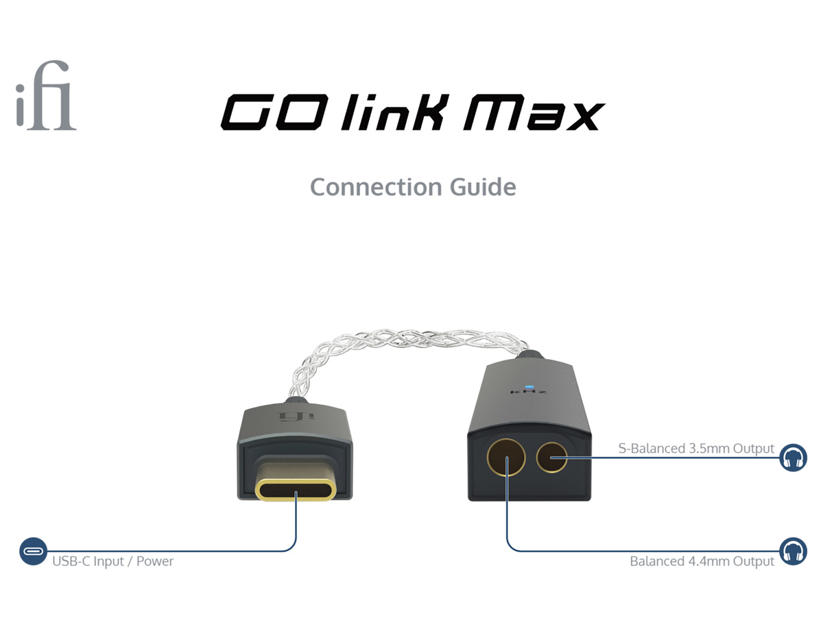iFi Audio GO Link Max kompakt hörlursförstärkare med USB-C