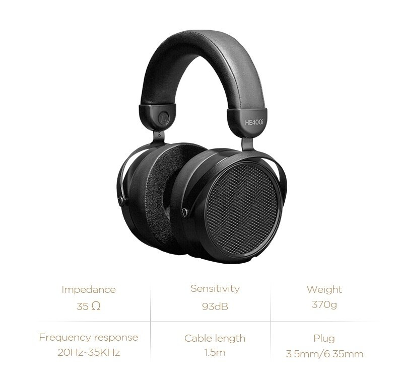 Hifiman HE-400i ver.2020, magnetostat over-ear hörlur