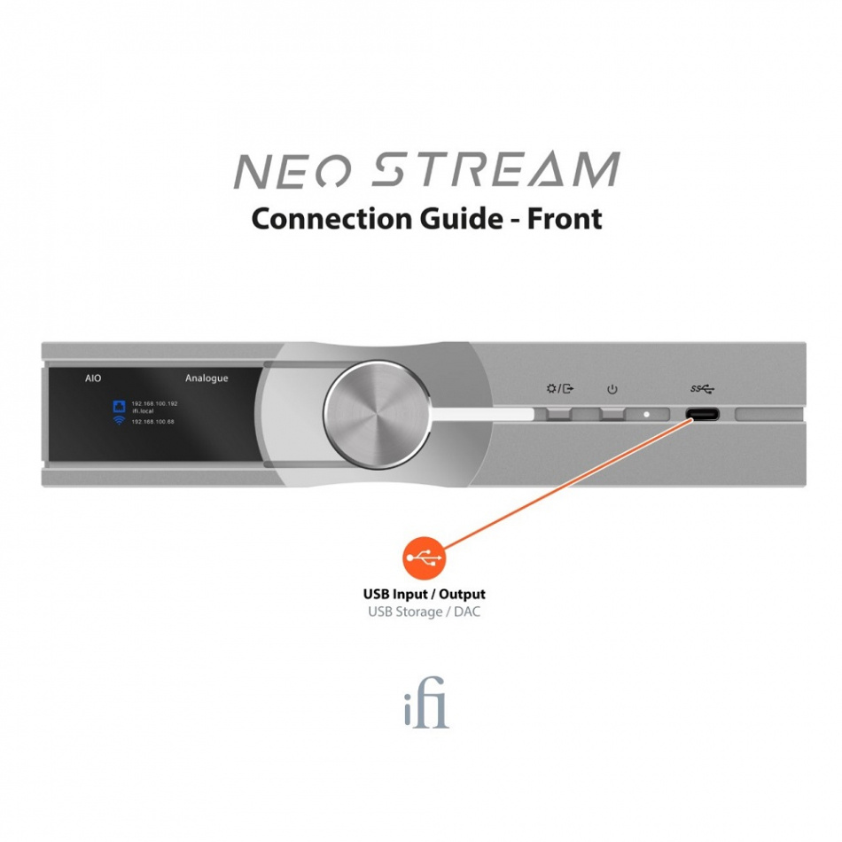 iFi Audio NEO Stream nätverksspelare med Tidal Connect, Roon & MQA