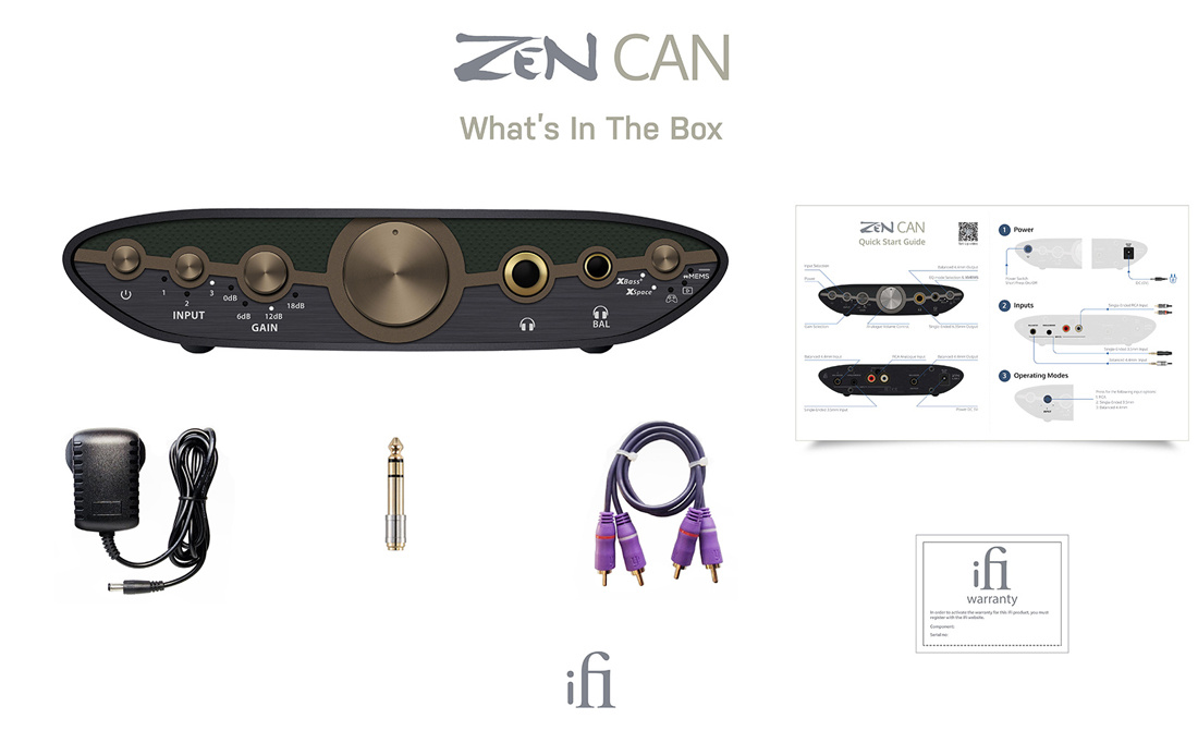 iFi Audio Zen CAN 3 klass A-kopplad hörlursförstärkare