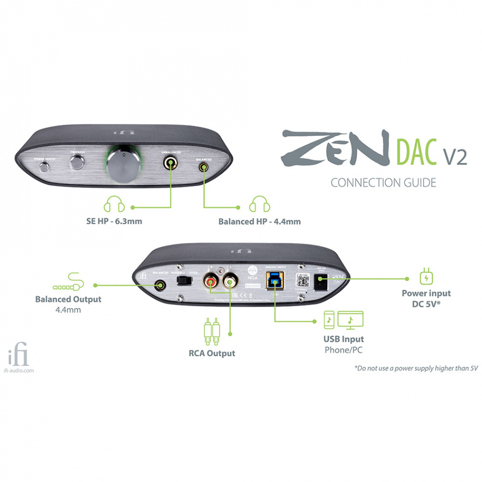 iFi Audio Zen DAC v2 USB DAC & hörlursuttag - SLUTSPURTEN!