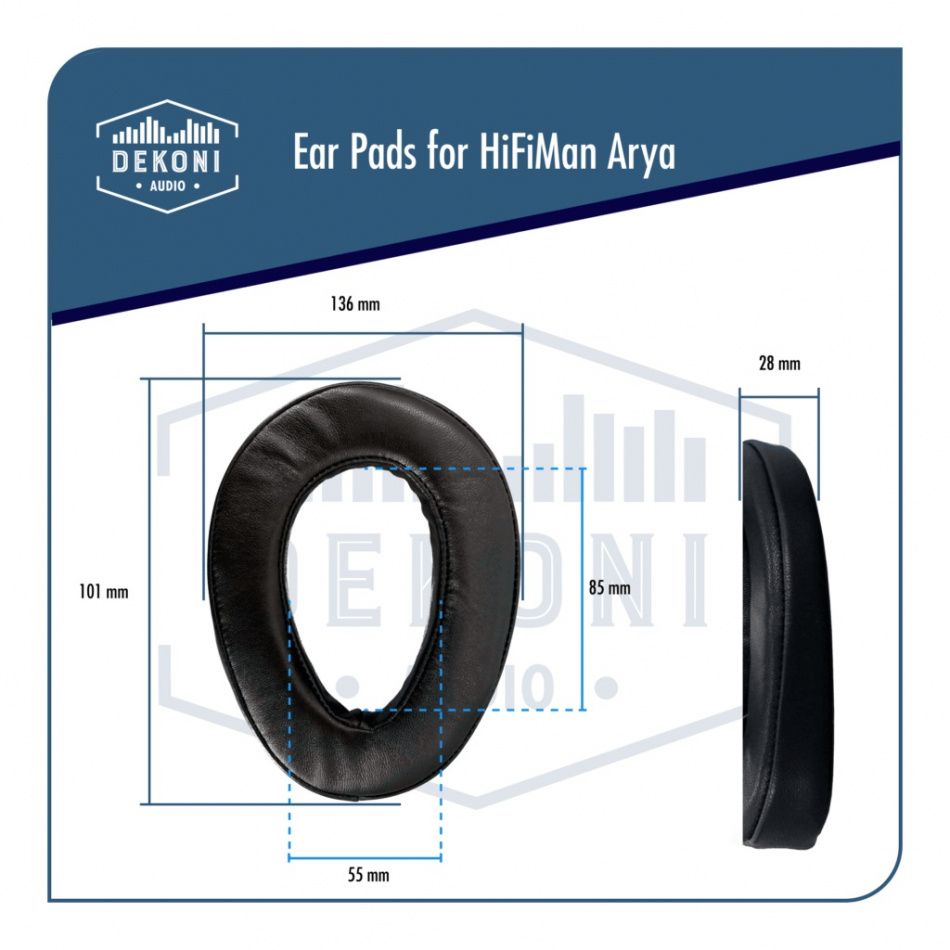 Dekoni Hifiman Arya Elite Sheepskin öronkuddar, fårskinn