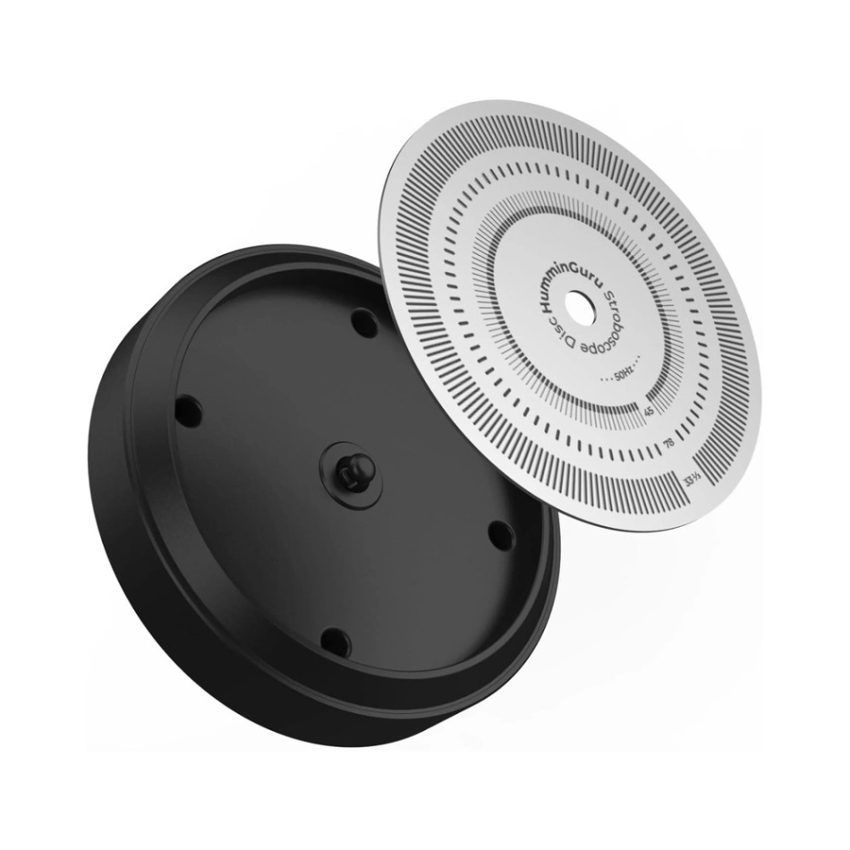 HumminGuru LUMI Record Stabilizer, skivpuck med ljus & hastighetstest