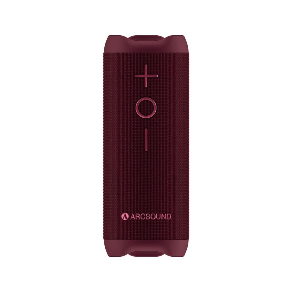 Arcsound EDGE bärbar Bluetooth-högtalare med IPX6-klassning, Ruby Red