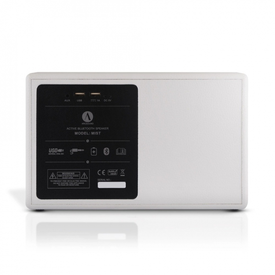 Arcsound Mist, bärbar Bluetooth-högtalare vit