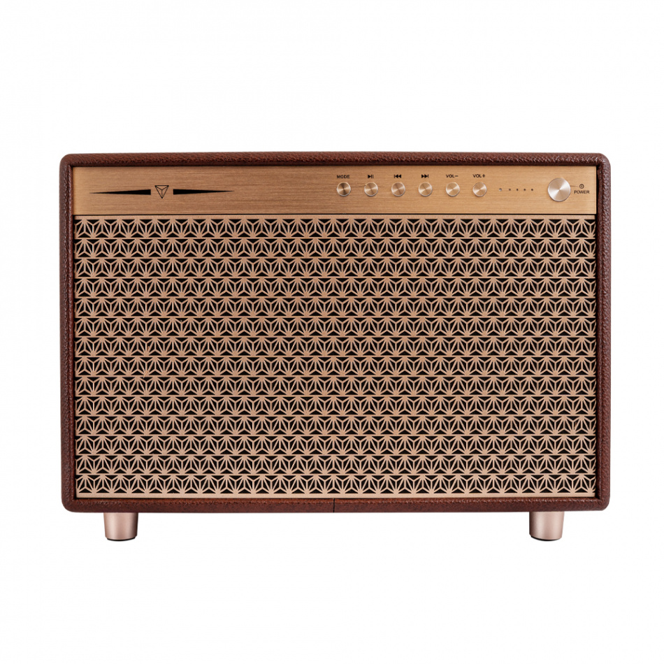 Dynavoice Classic CL-14A Coffee, bärbar Bluetooth-högtalare med powerbank