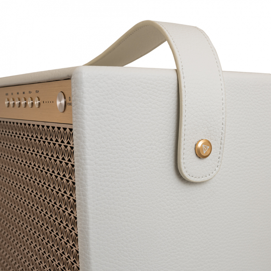 Dynavoice Classic CL-14A White, bärbar Bluetooth-högtalare med powerbank