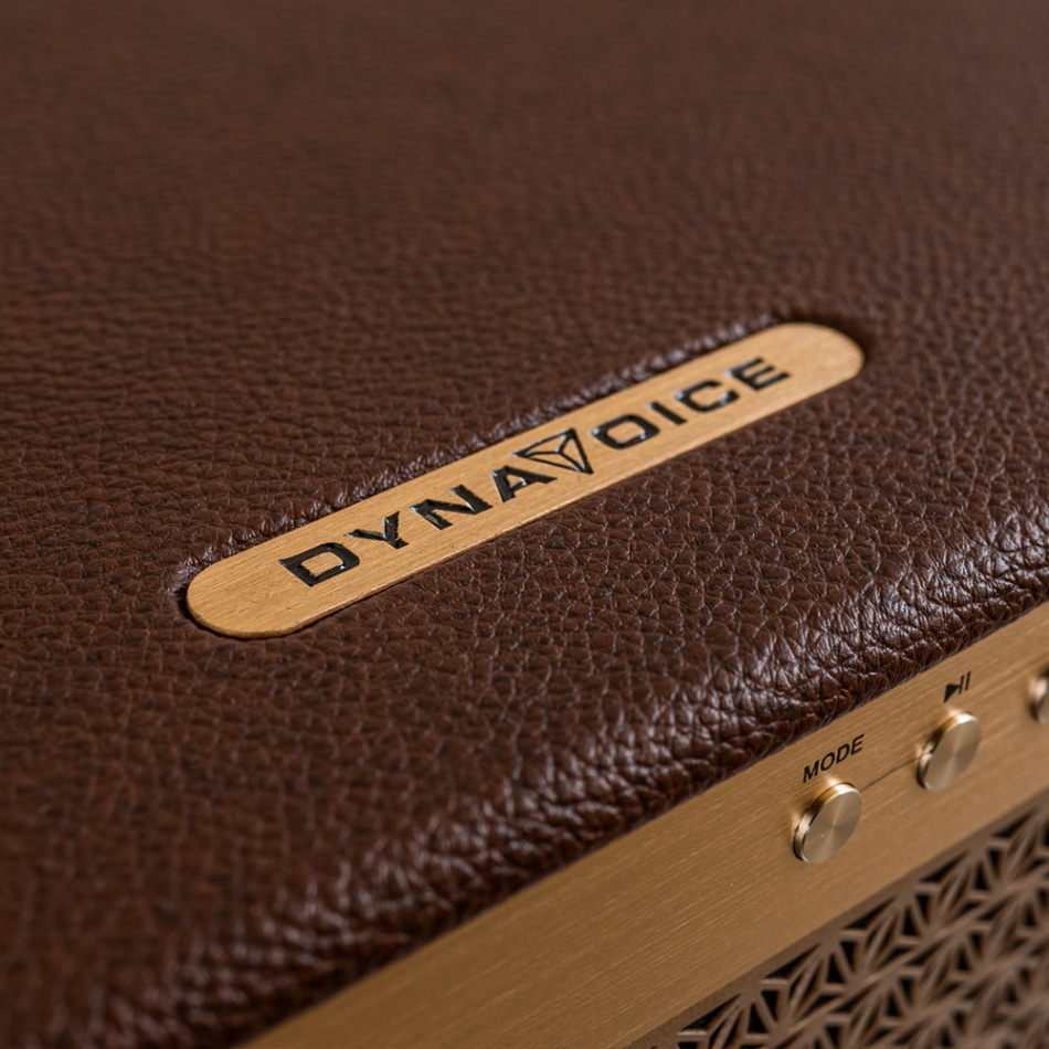 Dynavoice Classic CL-15A Coffee, bärbar Bluetooth-högtalare med powerbank