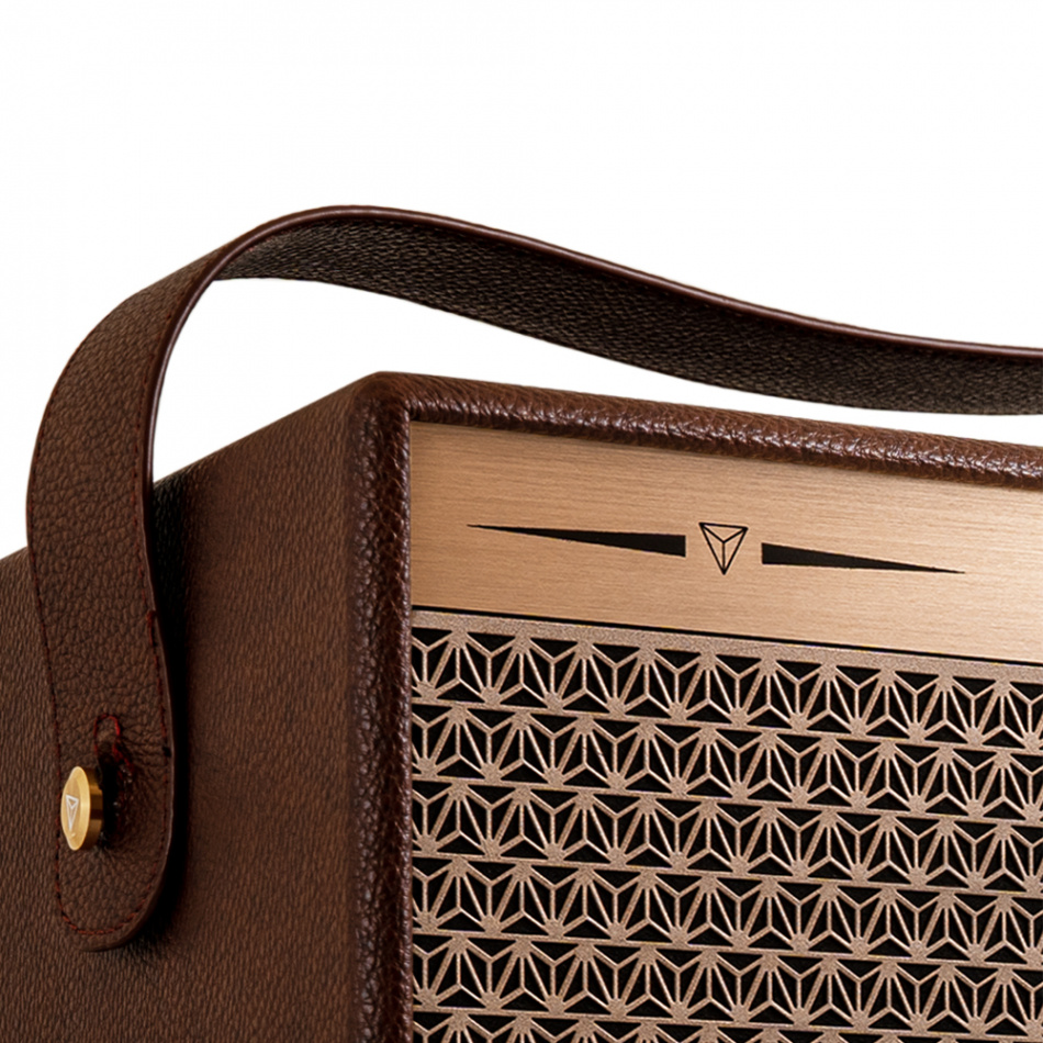 Dynavoice Classic CL-15A Coffee, bärbar Bluetooth-högtalare med powerbank