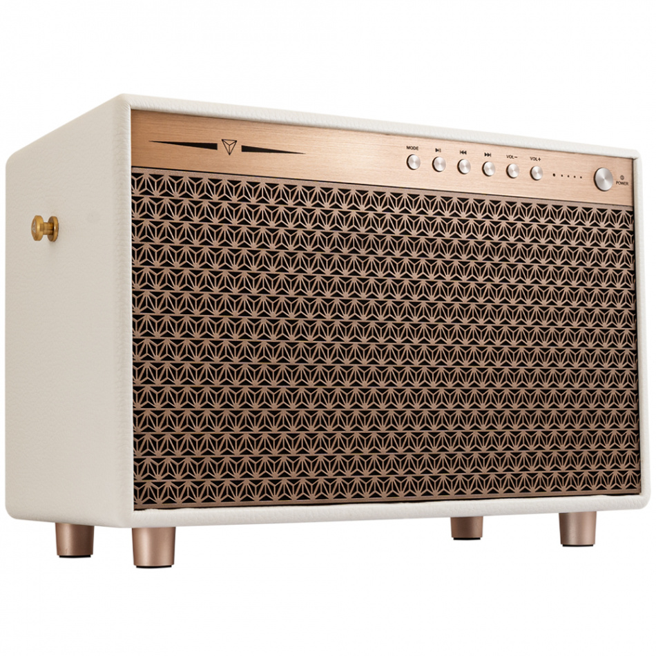 Dynavoice Classic CL-15A White, bärbar Bluetooth-högtalare med powerbank