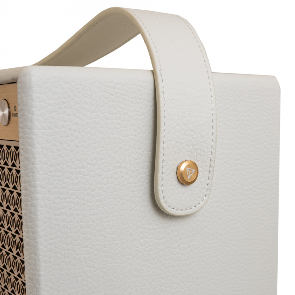 Dynavoice Classic CL-15A White, bärbar Bluetooth-högtalare med powerbank