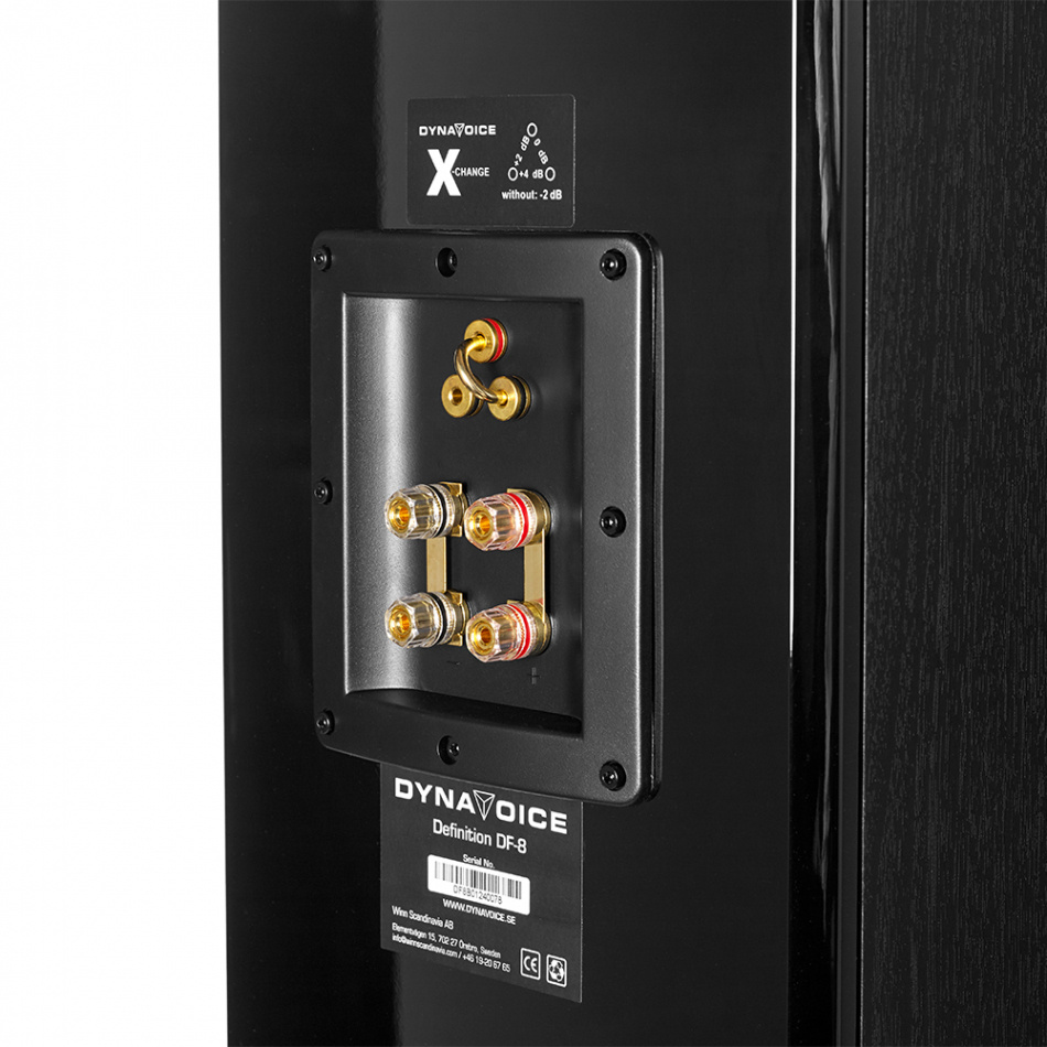 Dynavoice Definition DF-8 golvhögtalare, svart par