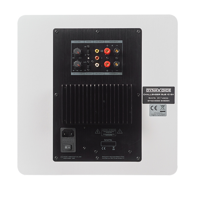 Dynavoice Challenger Sub 10 EX aktiv subwoofer, vit