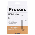 Proson Arctic HDMI, 1 meter med stöd för 8K video Proson Arctic HDMI, 1 meter med stöd för 8K video