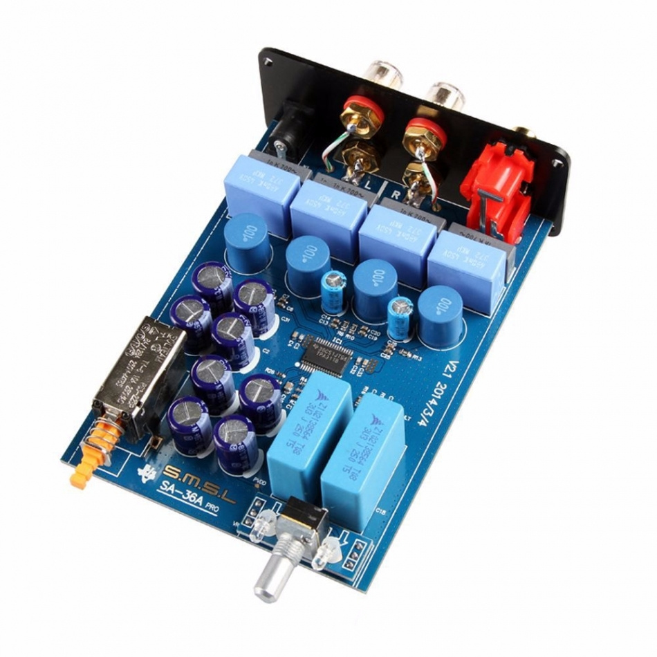 SMSL Audio SA-36A Pro kompakt stereoförstärkare, svart UTFÖRSÄLJNING