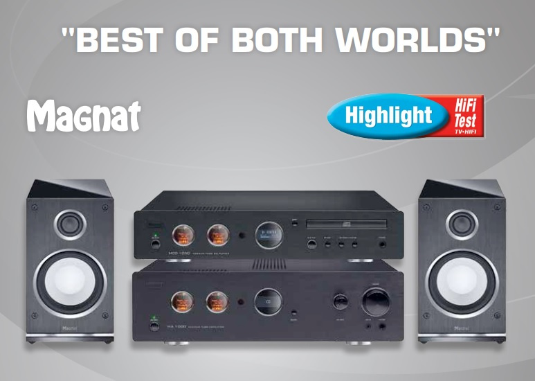 Magnat MA1000 förstärkare med rörbaserat försteg