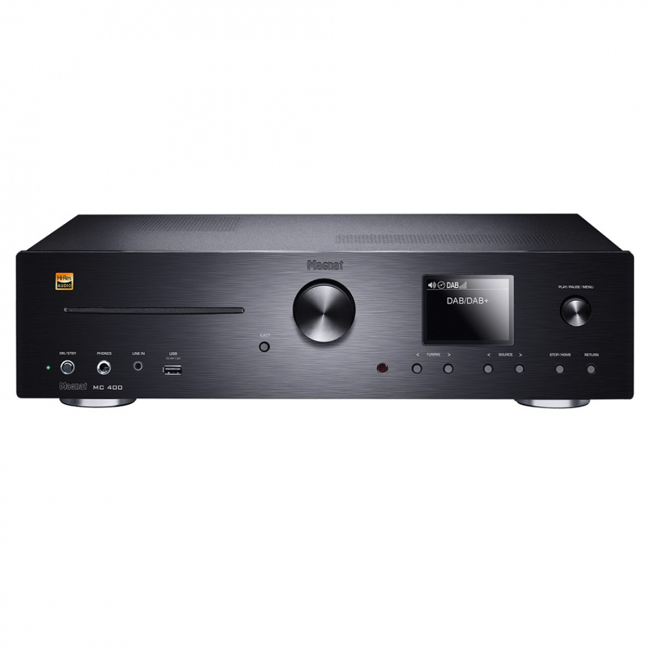 Magnat MC400 stereoförstärkare med CD, nätverk, HDMI ARC, radio & Bluetooth