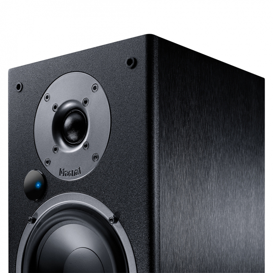 Magnat Monitor Reference 3A aktiva stativhögtalare med HDMI & Bluetooth, svart par