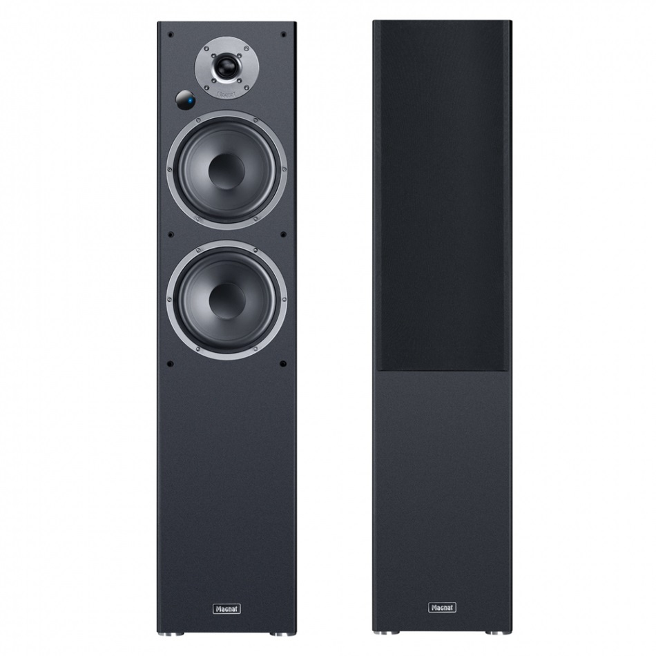 Magnat Monitor Reference 5A aktiva golvhögtalare med HDMI & Bluetooth, svart par