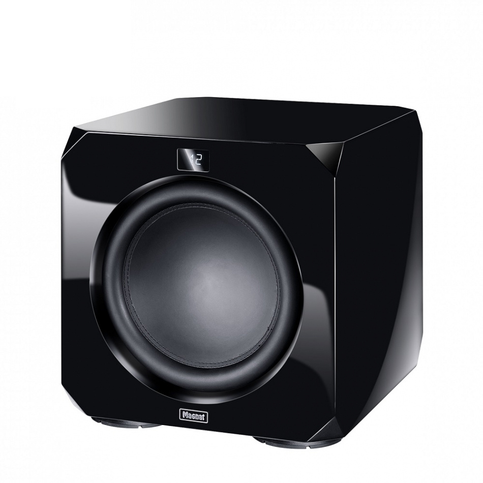 Magnat Omega CS 12 aktiv subwoofer med fjärrkontroll, pianosvart