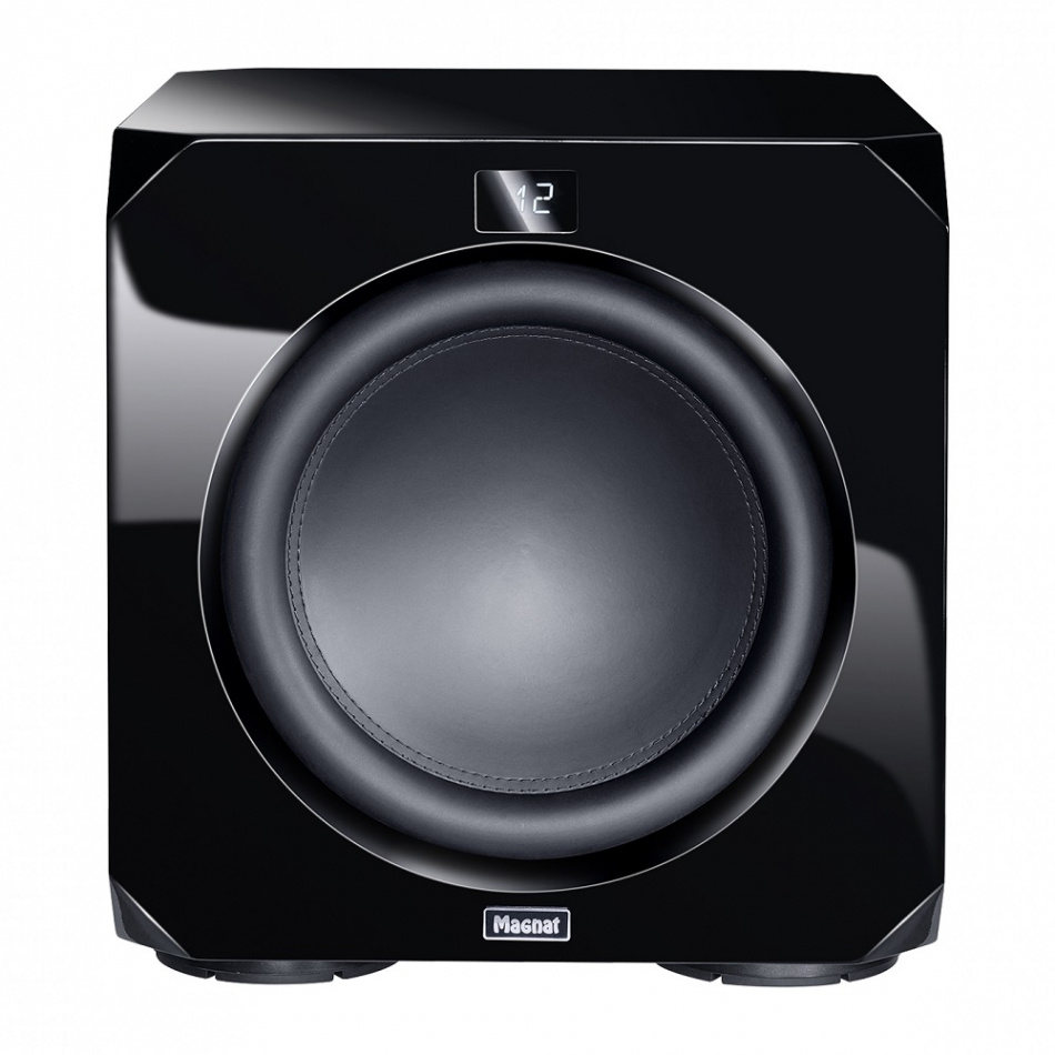 Magnat Omega CS 12 aktiv subwoofer med fjärrkontroll, pianosvart