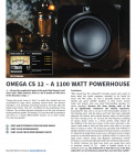 Magnat Omega CS12 aktiv subwoofer med fjärrkontroll, mattsvart Magnat Omega CS12 aktiv subwoofer med fjärrkontroll, mattsvart