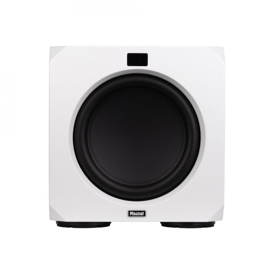 Magnat Omega CS12 aktiv subwoofer med fjärrkontroll, mattvit