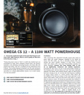 Magnat Omega CS 12 aktiv subwoofer med fjrrkontroll, pianovit