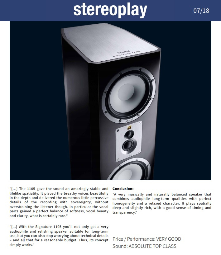 Magnat Signature 1105, golvhögtalare mattvitt par (1 par kvar)