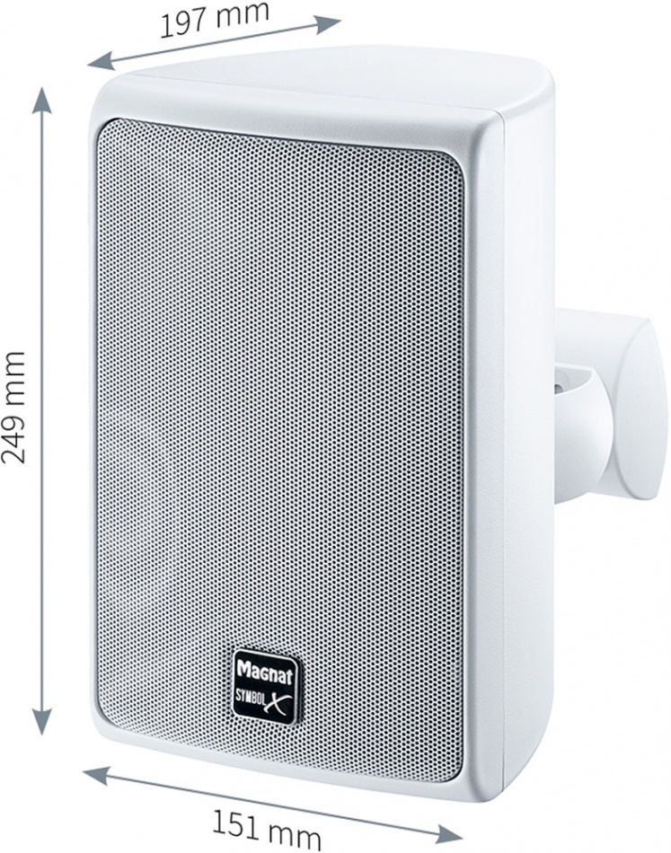 Magnat Symbol X130 Utomhushögtalare, vitt par