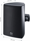 Magnat Symbol X160 Utomhushögtalare, svart par Magnat Symbol X160 Utomhushögtalare, svart par