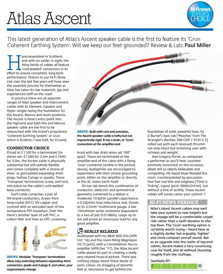 Atlas Asimi Grun Luxe terminerad högtalarkabel