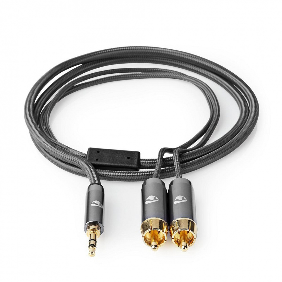 Nedis Profigold CAT-B22200 3.5 mm-2RCA ljudkabel