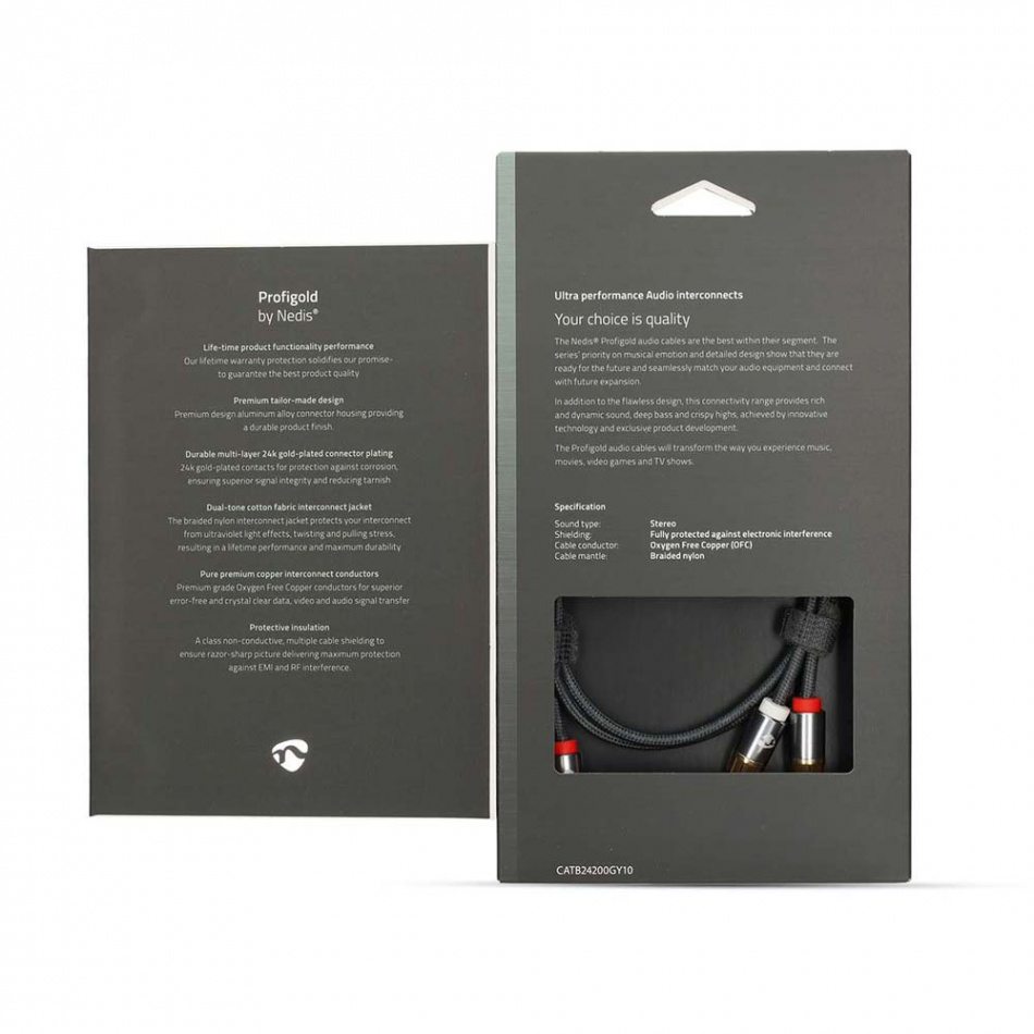 Nedis CAT-B24000 RCA ljudkabel