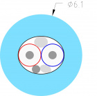 Supra DAC-SC 1RCA subwooferkabel is-blå Supra DAC-SC 1RCA subwooferkabel is-blå