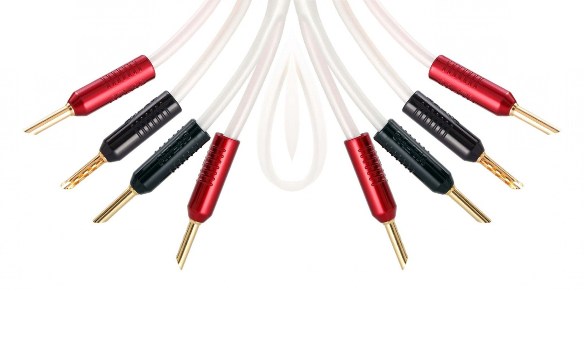 Atlas Element Bi-Amp Achromatic Z, terminerad högtalarkabel stereopar